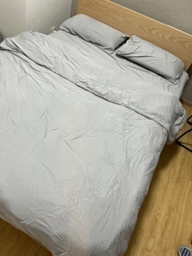 コアラマットレス　ダブル　枕・カバー付き