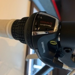 クロスバイク  白　2回使用　SHIMANO切替の画像