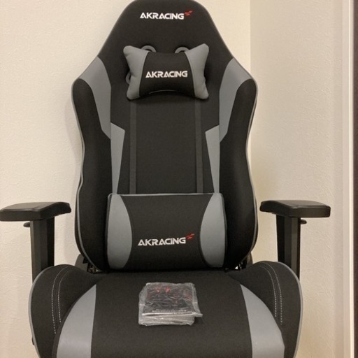 ☆美品 AKRacing WOLF GREY グレー ゲーミングチェア