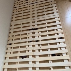 ニトリ　シングルすのこベッドの画像