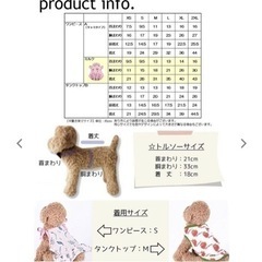 わんちゃんのお洋服　試着のみの画像