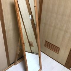 パイン材ミラーの中古が安い！激安で譲ります・無料であげます