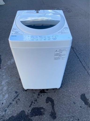 ★2019年製★美品 中古★東芝 5㎏ パワフルな水流でしっかり洗う「浸透パワフル洗浄」風乾燥機能。洗濯機【AW-5G6】AO7M 万代店