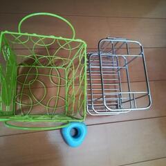 かごと歯ブラシ立て