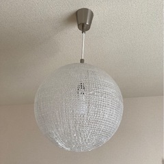 【0円】ペンダントライト ボール クリアホワイト