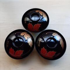 松月　蓋付きお椀　3セット