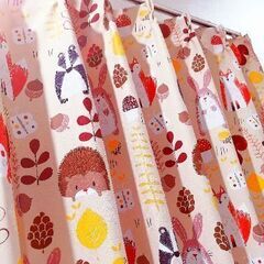 🌻✨👑完売👑✨🌻幅100×丈178cm動物柄カーテン
