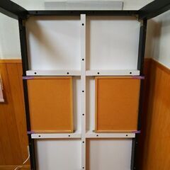 【話し中】モダン ダイニングテーブル 引出し付き サイドラック付きの画像