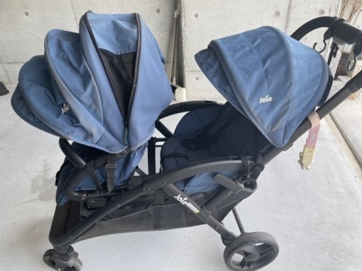 カトージ joie  二人乗りベビーカー ネイビー