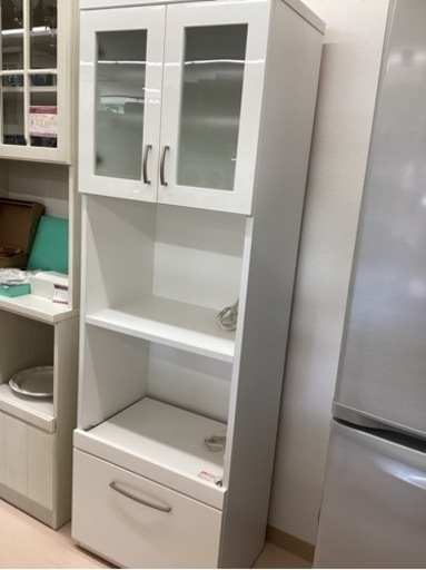 美原店　ニトリ　レンジボード　コパンシリーズ　60RB ホワイト　高さ181 横80 奥行き40