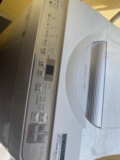 sharp　2019年製　洗濯機　5.5kg