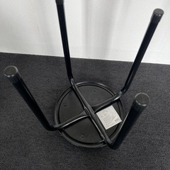 【差し上げます】スタッキングチェア  黒の画像