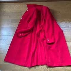 赤コート　160cmの画像