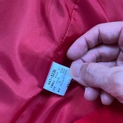 赤コート　160cmの画像