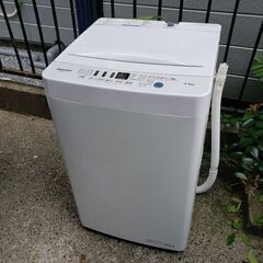ハイセンス HW-T45D 4.5kg 全自動洗濯機 2021年製 の画像