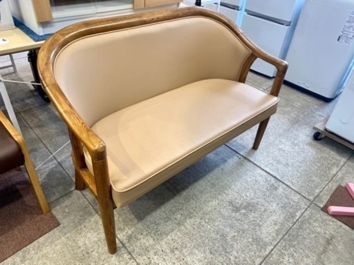 木製フレーム ソファ 2人掛け 高級家具 ダイニング リビング イス 椅子 チェア