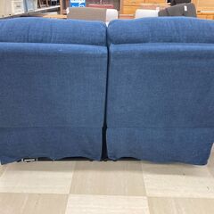 電動リクライニング2人掛けソファー ﾆﾄﾘ ﾌﾞﾙｰ