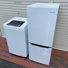 配送可能！■極美品■2020年製 Hisense ハイセンス 冷蔵庫 洗濯機 家電 2点