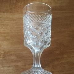 【あげます】アメリカ製アンティーク ワイングラス　4個セットの画像