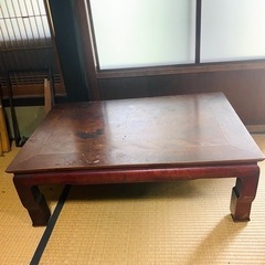 一枚木のローテーブル　昭和レトロ
