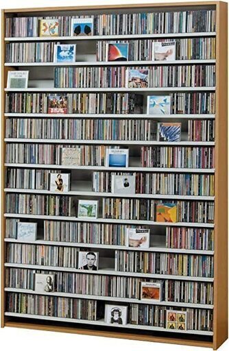 CDラック 12段 幅139cm CD約1668枚収納