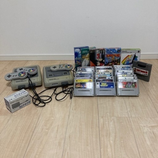 【受付終了】ジャンク　スーパーファミコン　本体2点とソフト