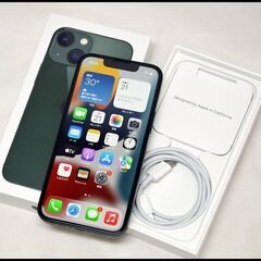 美品 SIMフリー iPhone 13 mini 128GB グリーン MNFC3J/A 中古本体 バッテリー状態100%