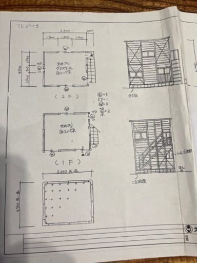 二階建てプレハブ
