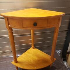 ニトリ コーナースタンド コーナーテーブル 木製