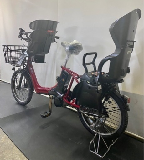 関東全域送料無料 保証付き 電動自転車　パナソニック　ギュットアニーズ　20インチ 3人乗り 8.9ah 赤