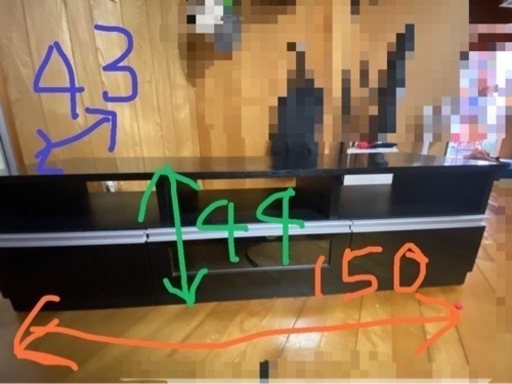‍⬛黒の大きなテレビ台‍⬛