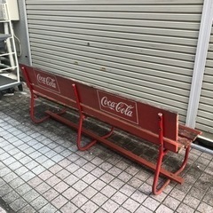 希少 木製 コカコーラ ベンチ