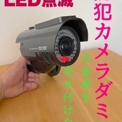 防犯カメラ　ダミー　LED点滅　おもちゃ感無しリアル