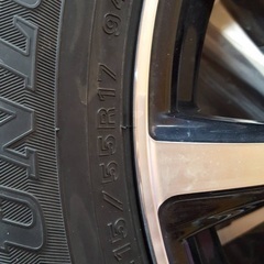【ダンロップスタッドレスタイヤホイール付】☆美品☆中古　215/55R17の画像