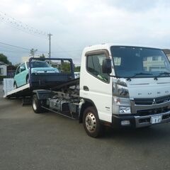 20220826成約！H25年 キャンター カスタム 積載車 フラトップ ナビRカメラ！検5/7迄 走行7.3万キロ！国定駅４キロor伊勢崎駅７キロor前橋駅13キロ の画像