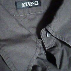 ELVENCE　半袖シャツワンピ S～M ブラウン【配送可能】の画像