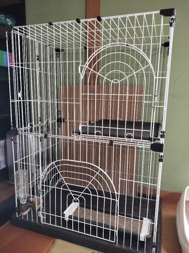 「お取引決定」猫のゲージ2段タイプ