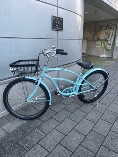おしゃれ自転車　ビーチクルーザー