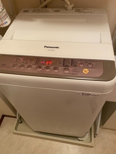 【お話中】2017年製パナソニック洗濯機7kg　NA-F70PB10