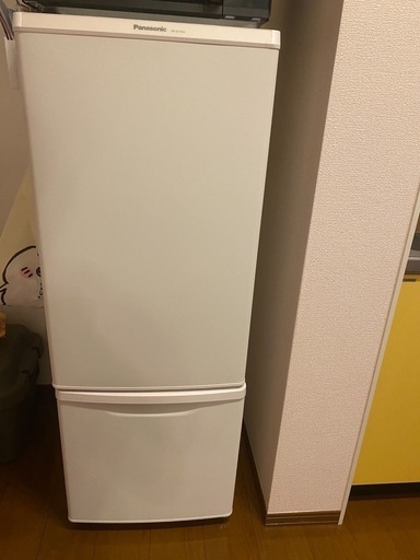 2019年製パナソニック冷蔵庫168L NR-B17BW-W