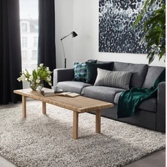 IKEA ラグ パイル長, ホワイトの画像