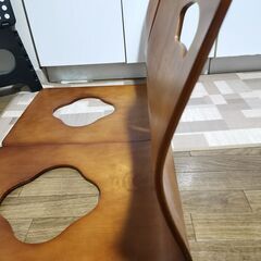 木製 座椅子 2セット(座布団なし) の画像