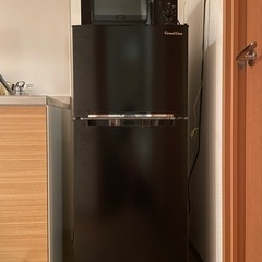 【成約済み】【洗濯機込み】冷蔵庫 118L 電子レンジ付　2020年製　引取りに来られる方限定