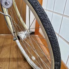 自転車ママチャリ 空気入れ付きの画像