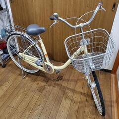 自転車ママチャリ 空気入れ付き