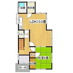 戸建て賃貸　ただいま改装中　東区上温品四丁目　スーパーの近く