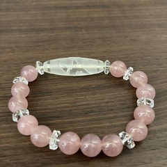 ローズクゥオーツ　ブレスレットの画像