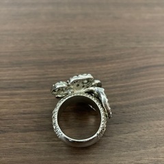 CHANEL 07V COCO NARC CAMELLIA DESIGN STONE RING MADE IN FRANCE/シャネルココマークカメリアデザインストーンリングの画像
