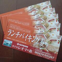 レオマワールドランチバイキングチケット５枚