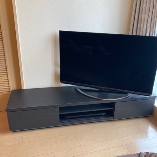 【10/8-9に引き渡し】テレビボード　ブラック　黒